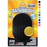 Bodhi Dog Shampoo Brush - Pet Grooming & Bath Supplies for Dogs and Cats - Bath Brush for Long & Short Hair - Premium Scrubber for Shower, Bathing & Massage (One Pack, Black)