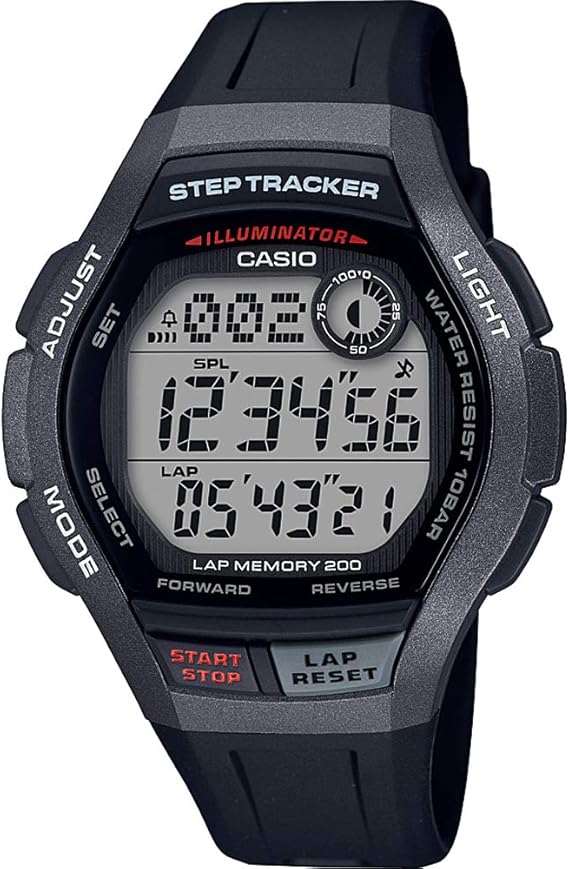 CASIO Herren Digital Quarz Uhr mit Harz Armband WS-2000H-1AVEF : Amazon.de:  Uhren