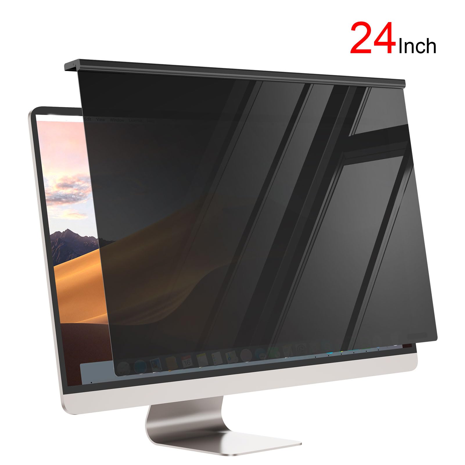 Generic Protector de Pantalla de Ordenador Colgante, Antimiradas, con Función de Cuidado de los Ojos, para Uso Doméstico y de Oficina, ángulo de Visión de 180 Grados (24 Pulgadas)