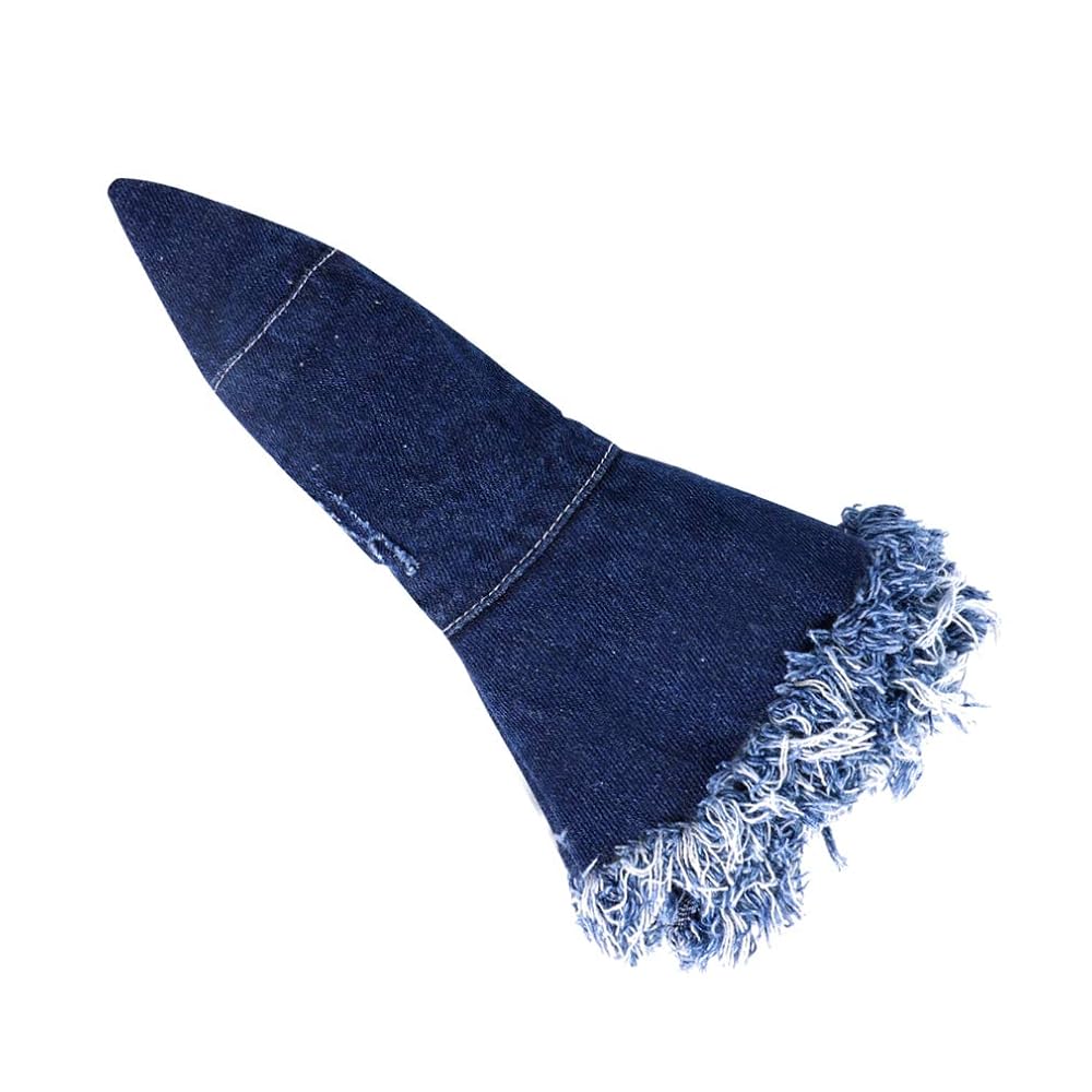 DOCILA Denim Bucket Hat Women Blue Jean Frayed Edge