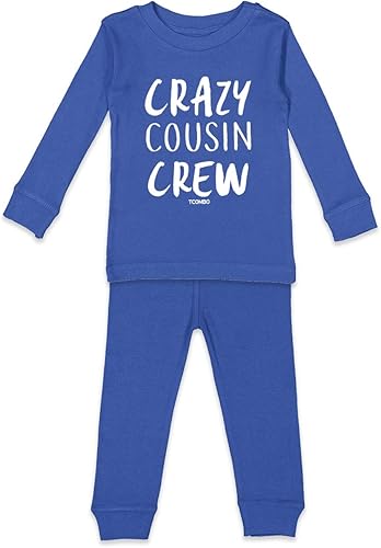 Tcombo Crazy Cousin Crew - Conjunto de camisa y pantalones divertidos para niños