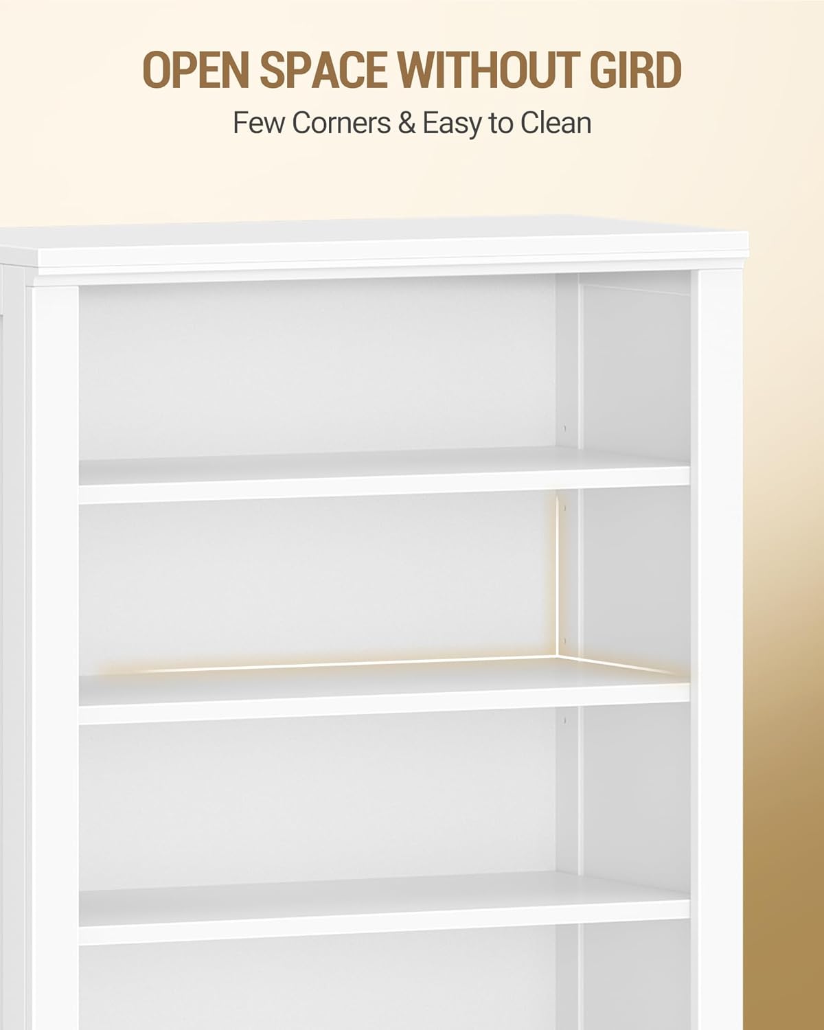 Hzuaneri Shoe Storage Cabinet, 10 Tiers Freestanding Shoe Cabinets, Wooden Shoes Rack with Cubby, 27-30 Pairs, Farmhouse Tall Shoes Cubby Organizer for Entryway, Living Room, White SR52603X