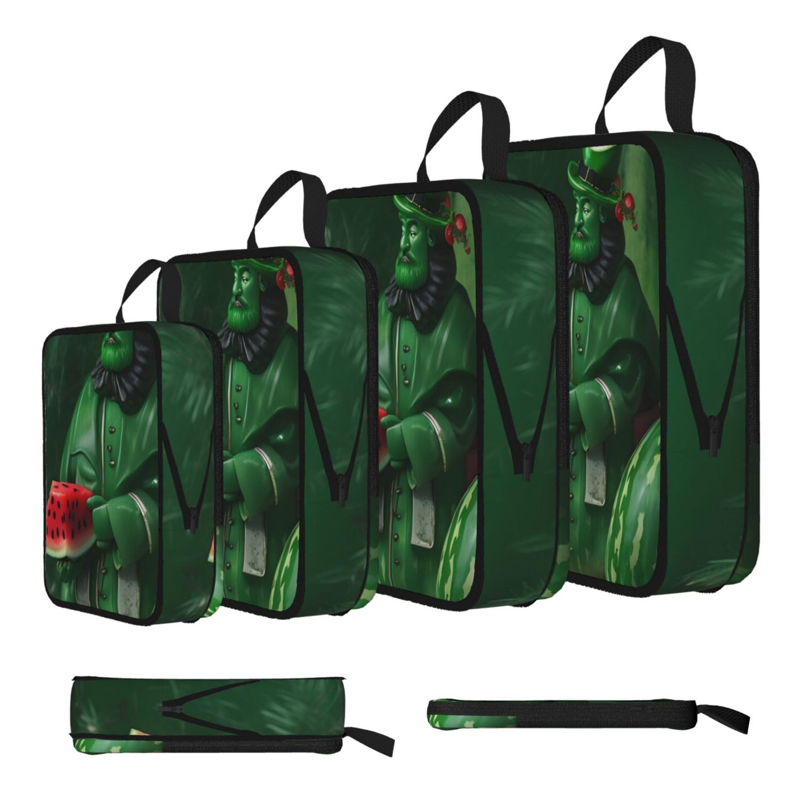 Patrick's Watermelon Festival Compression Packing Cubes 4 Piece Set