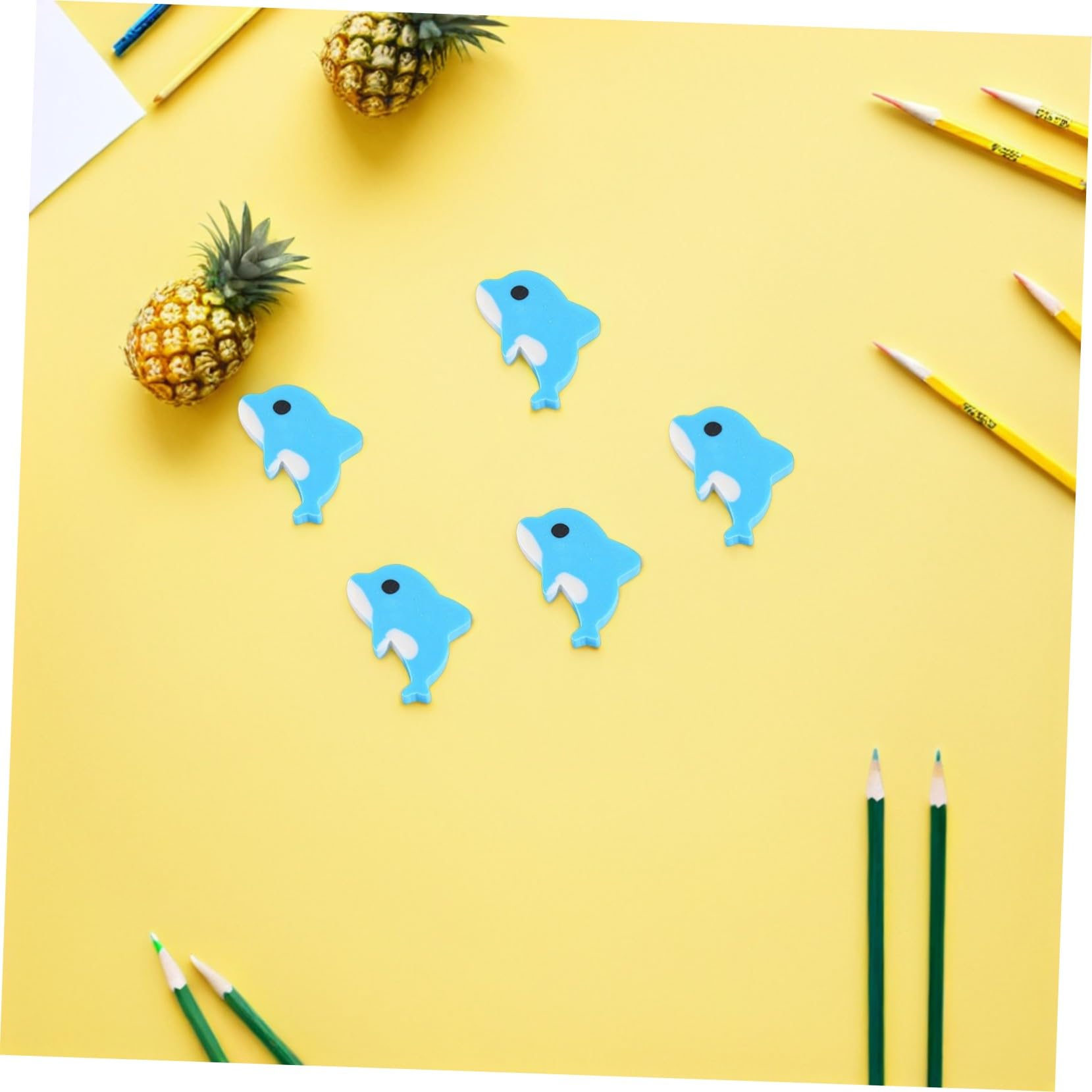 Uonlytech 150 Pezzi Cancellare Color Azzurro Gomme Kawaii per Scuola e in Classe Regalo per Feste