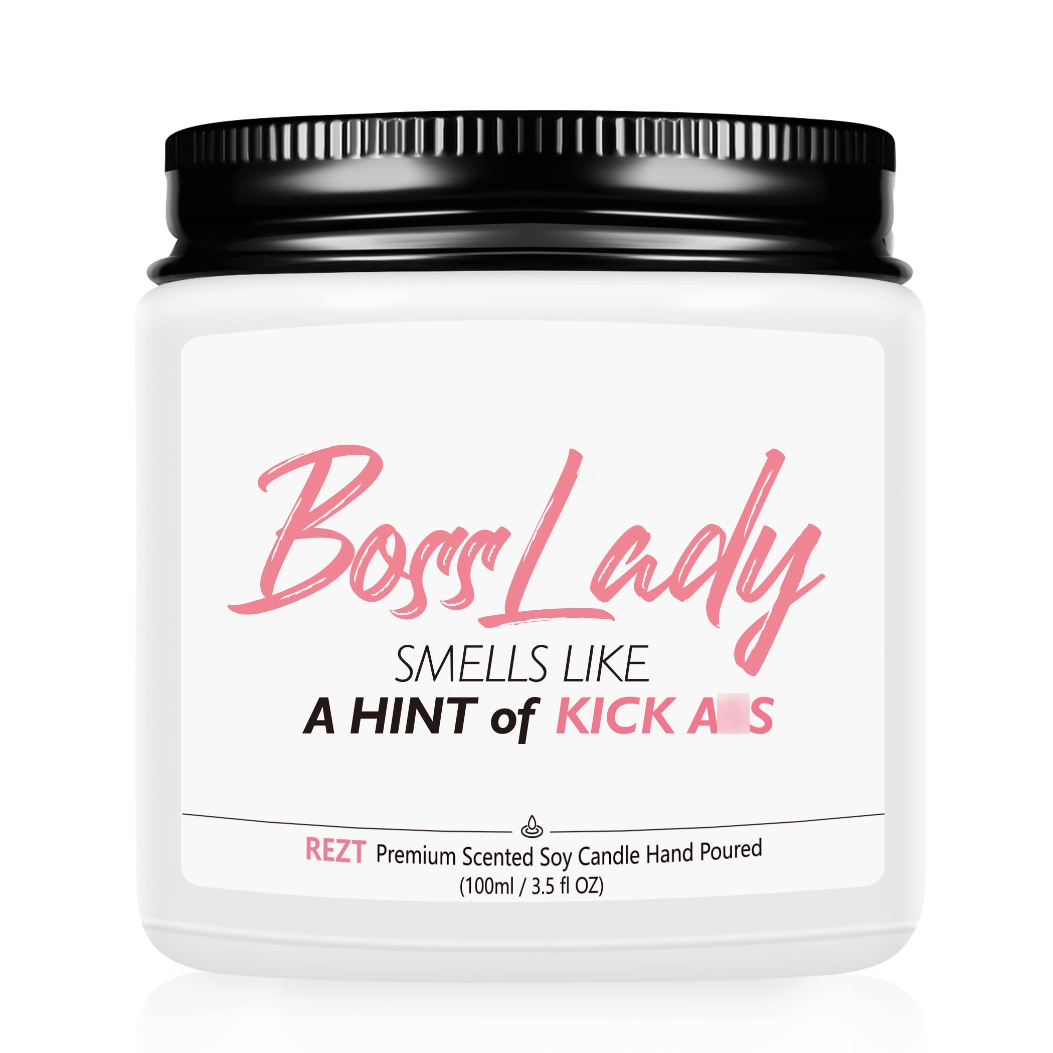 Boss Lady Gifts for Women Funny Candles, Cute Manager Gifts for Women, New Job Gift for Women (Lavender, Tiny 3.5 Oz)