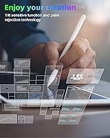 Vista 7 de Lápiz para iPad de 2 generación, magnético, inalámbrico, carga rápida, igual que el Apple Pencil de 2 generación, lápiz óptico funciona para iPad