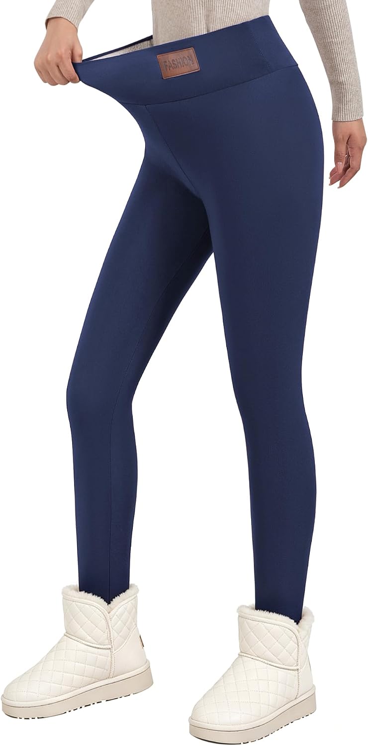 Women's Winter Warm and Thick Leggings, Tights, with Wool Lining image 3