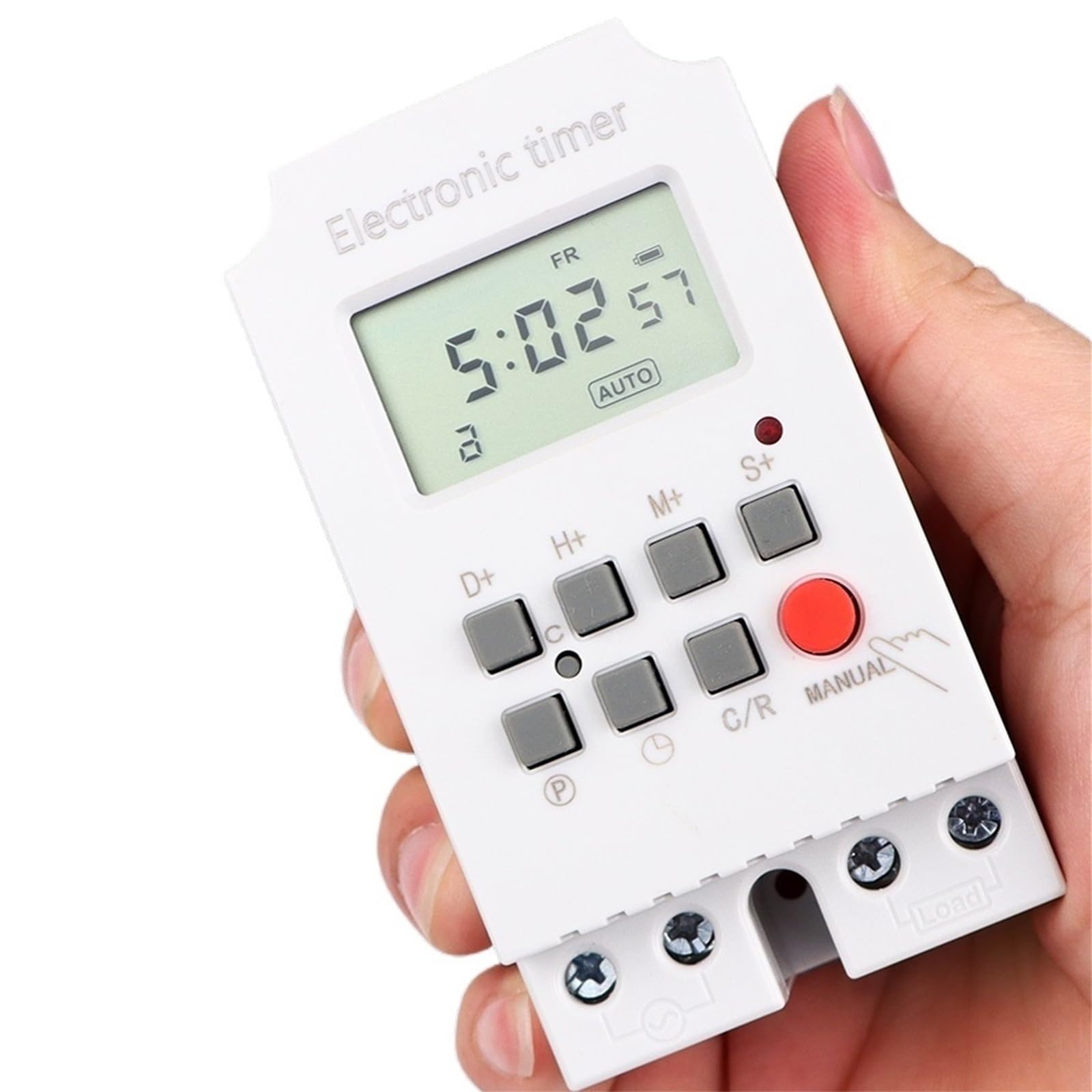Electronic Weekly 7 Days Programmable Digital Timer Switch Relay 1s~168h Control 220V 25A Din Rail Mount KG316(KG316T-III)