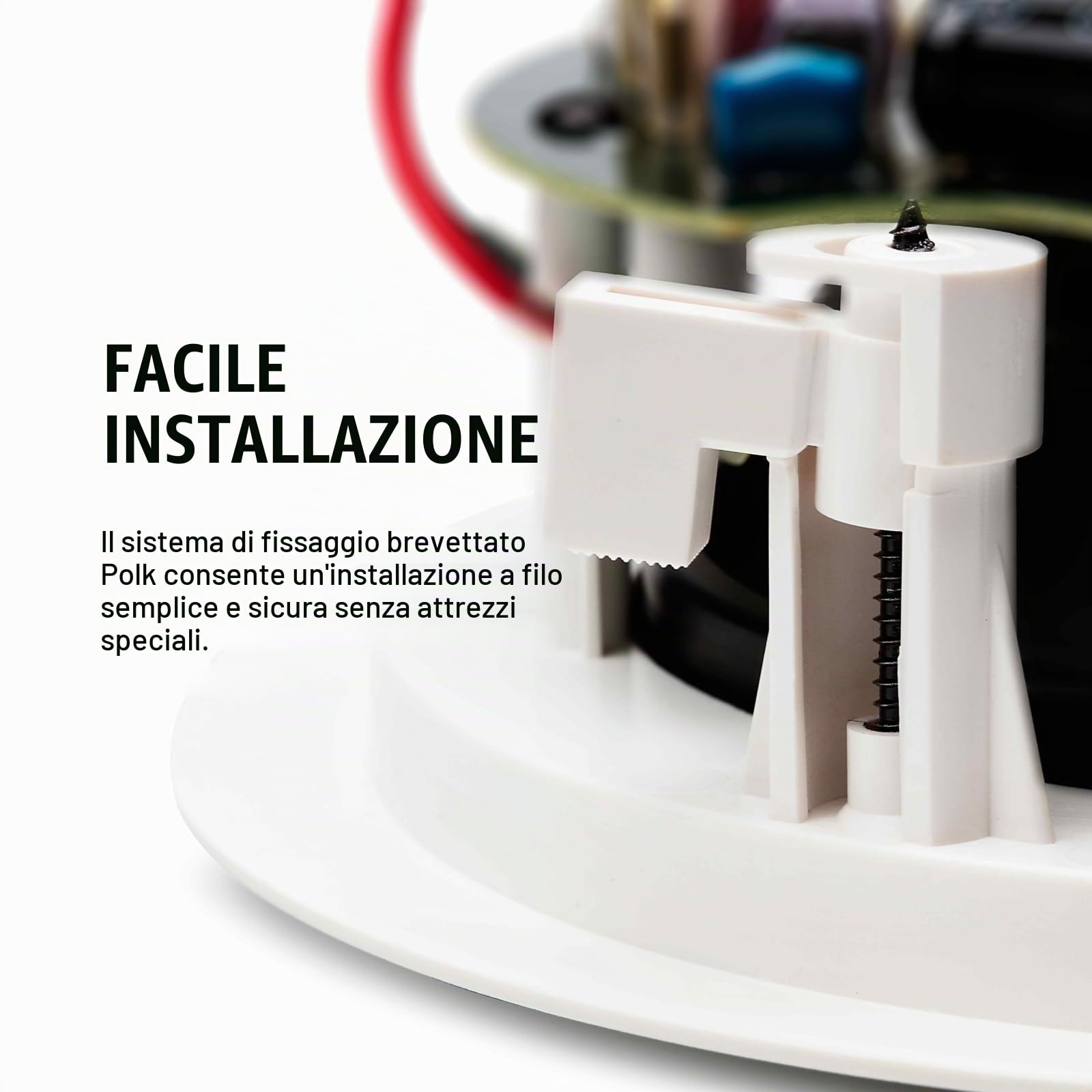 Polk Audio RC6s altoparlante 100 W Nero, Bianco - Altoparlanti (Cablato, 100 W, 40-20000 Hz, 8 Ω, Nero, Bianco)
