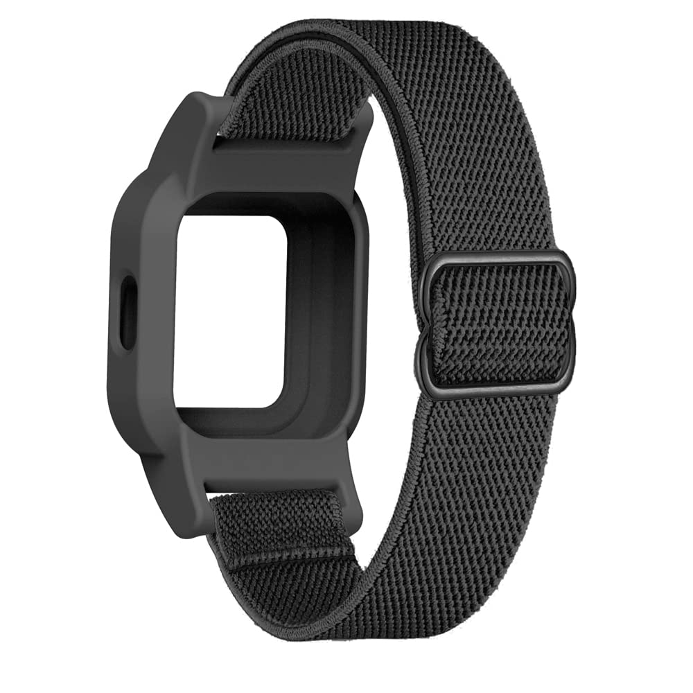 Stretchy Loop Nylon Strap Compatible with Garmin vivofit Jr 3 Bands Watch Adjustable Elastic Sport Wristband