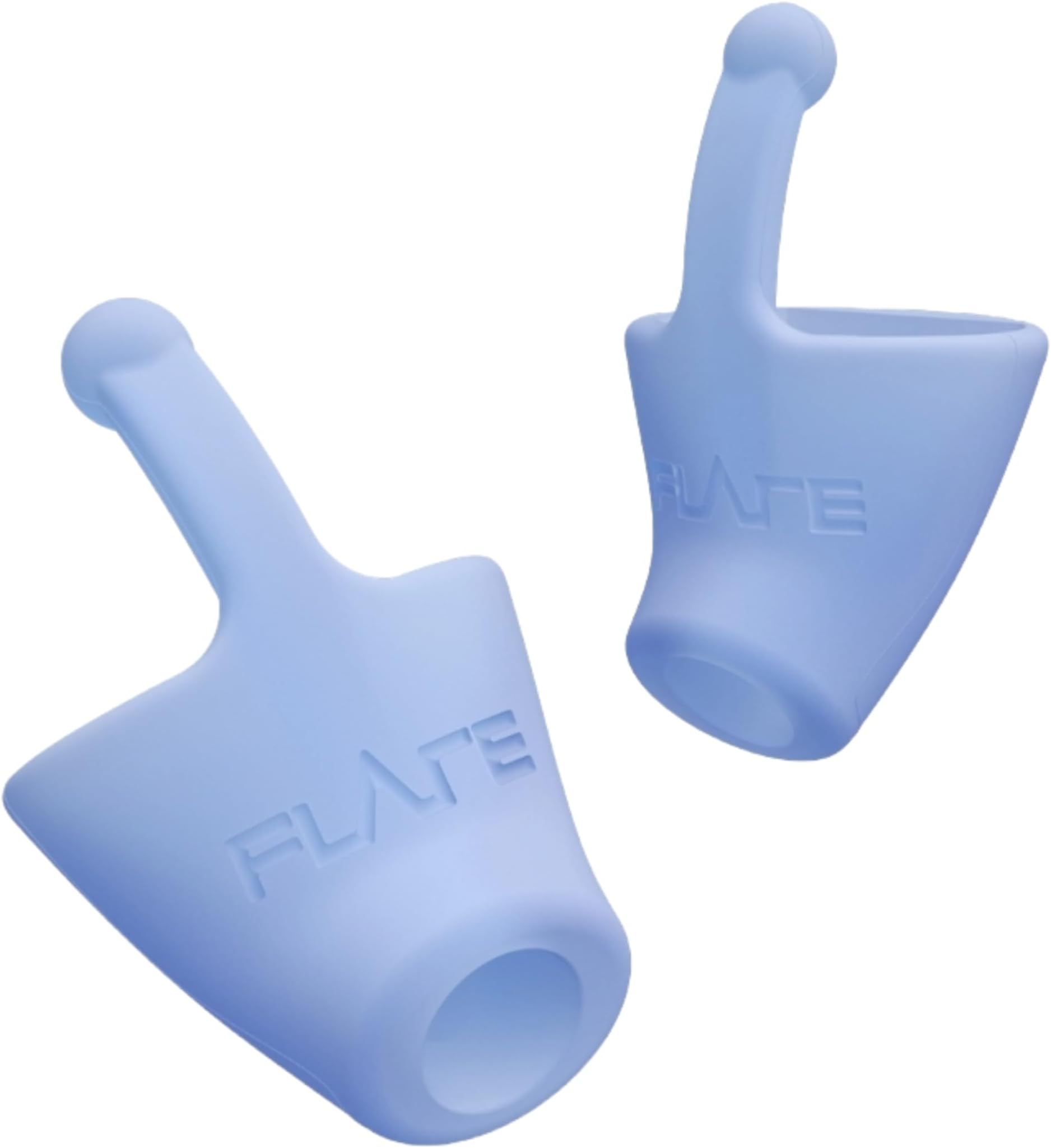 Calmer | Noise Reducing Ear Plugs Alternative | Silicone Reusable Ear Plugs for Noise Sensitivity, Focus and Travel | Ear Plugs for Noise Reduction (Standard, Soft Blue)