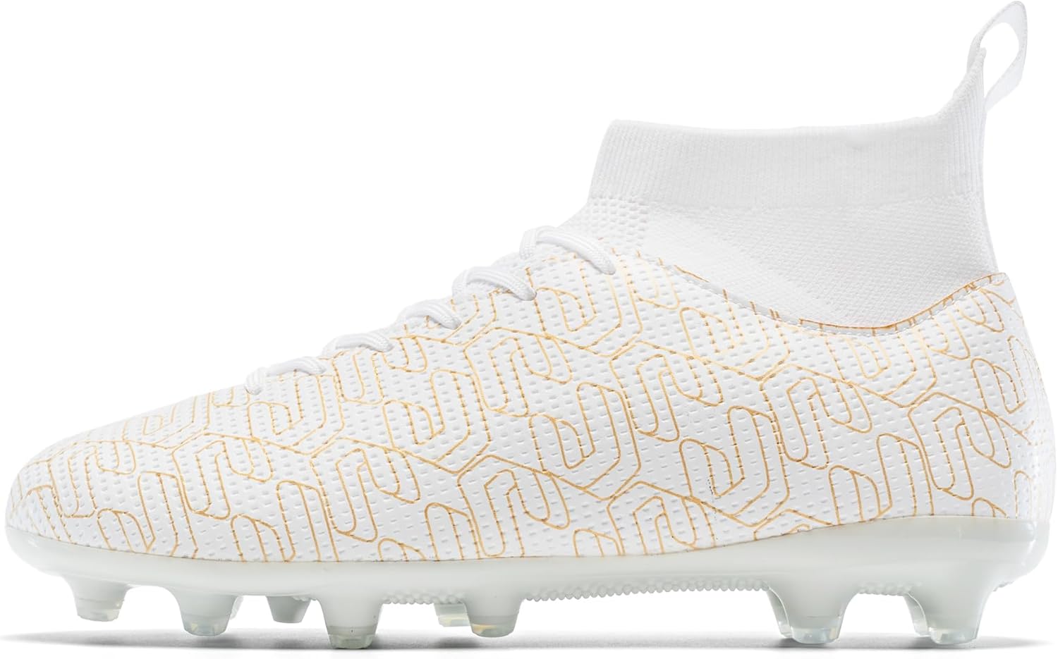 Boys Soccer Cleats Unisex Training Football Cleats Girls Youth High-top Soccer Shoes Athletic Outdoor Football Shoes for Little/Big Kid - Image 5