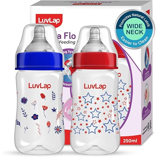 LuvLap Anti-Colic Feeding Bottle 250ml
