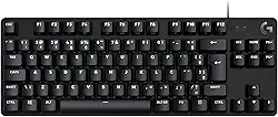 Teclado Mecânico Gamer Logitech G413 TKL SE com Layout ABNT2, Iluminação Branca e Teclas Mecânicas Tactile, Anti-ghosting, Compatível com Windows, macOS - Preto
