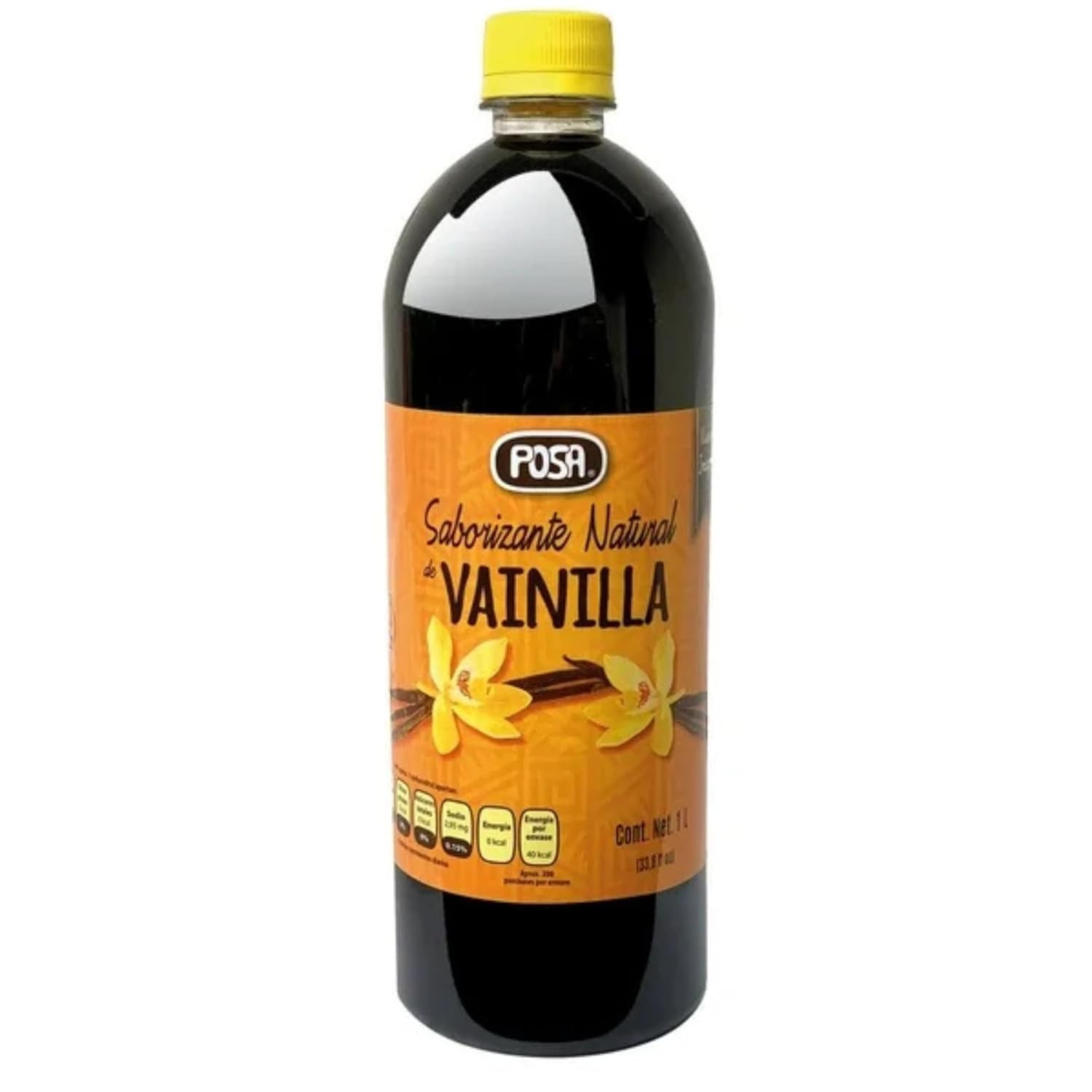 POSA Natural Vanilla Flavoring 33.8 fl oz | Vanilla flavor for baking, desserts and drinks | For home and professional use