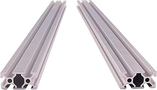 2PCS 1000mm 2040 Aluminum Extrusion Profile European Standard T Type Anodized Linear Rail for 3D Printer and CNC DIY Laser Engraving Machine, Length 1000mm (39.37inch)