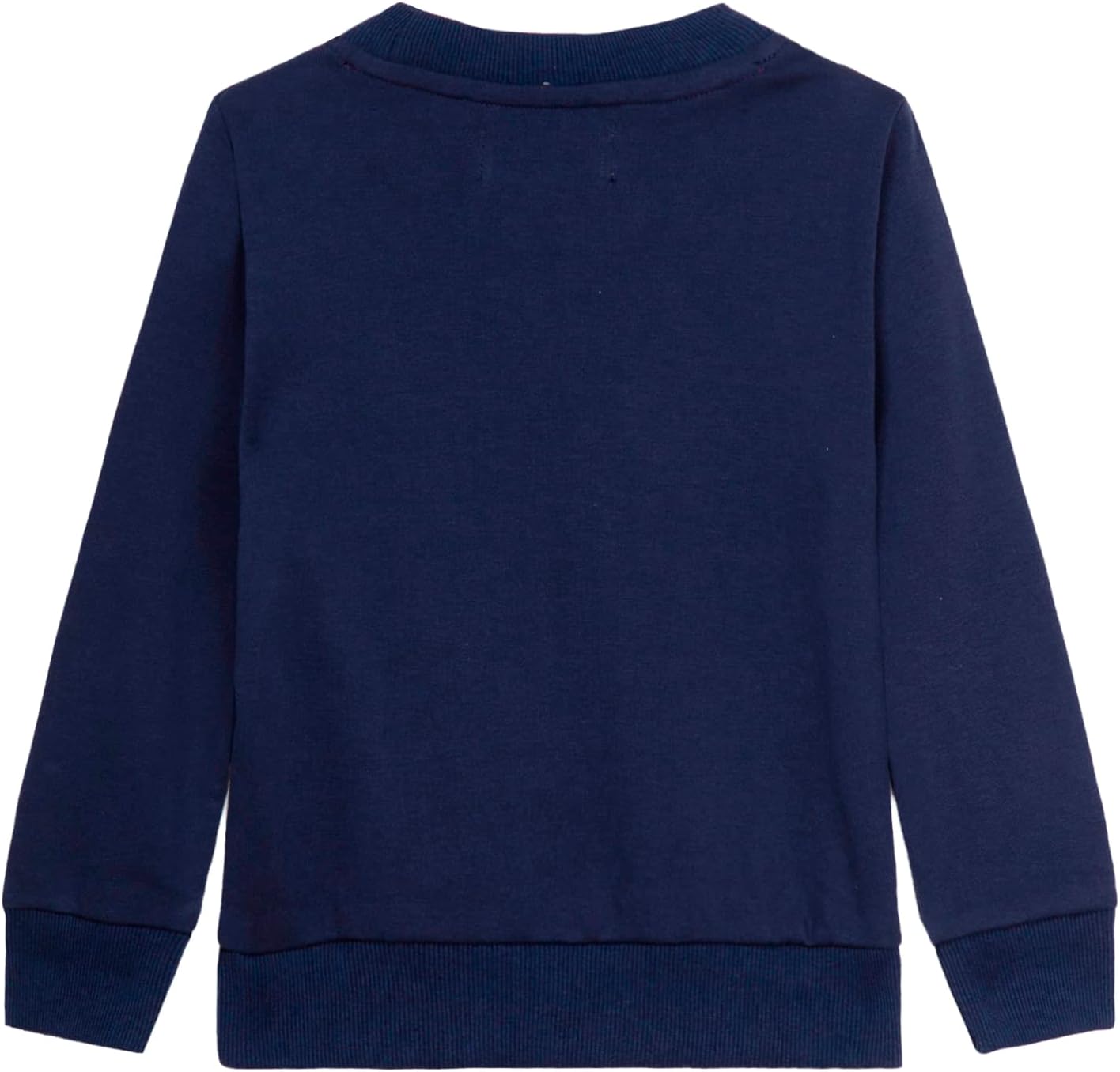 Mud Kingdom Little Boys Girls Sweatshirt Plain Crew Neck Pullover Rib Knitting Casual Spring Autumn