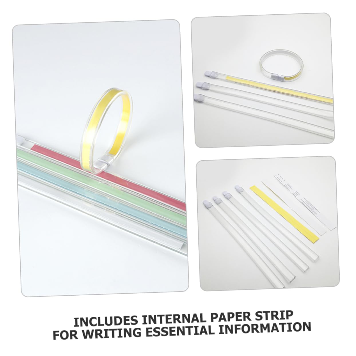 Angoily 20pièces Bracelets Hôpital Inviolables Pour Identification Médicale Événements Personnes Âgées Avec Espace Écriture Personnalisable