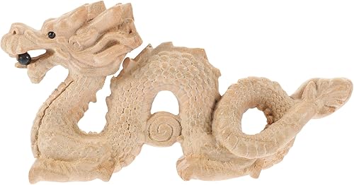 Miniatura 9 de Toyvian Escultura de dragón de madera Feng Shui tallado Dragon Ornamento Escultura Figura de dragón 2024 Año del Dragón Adornos de Año Nuevo Chino