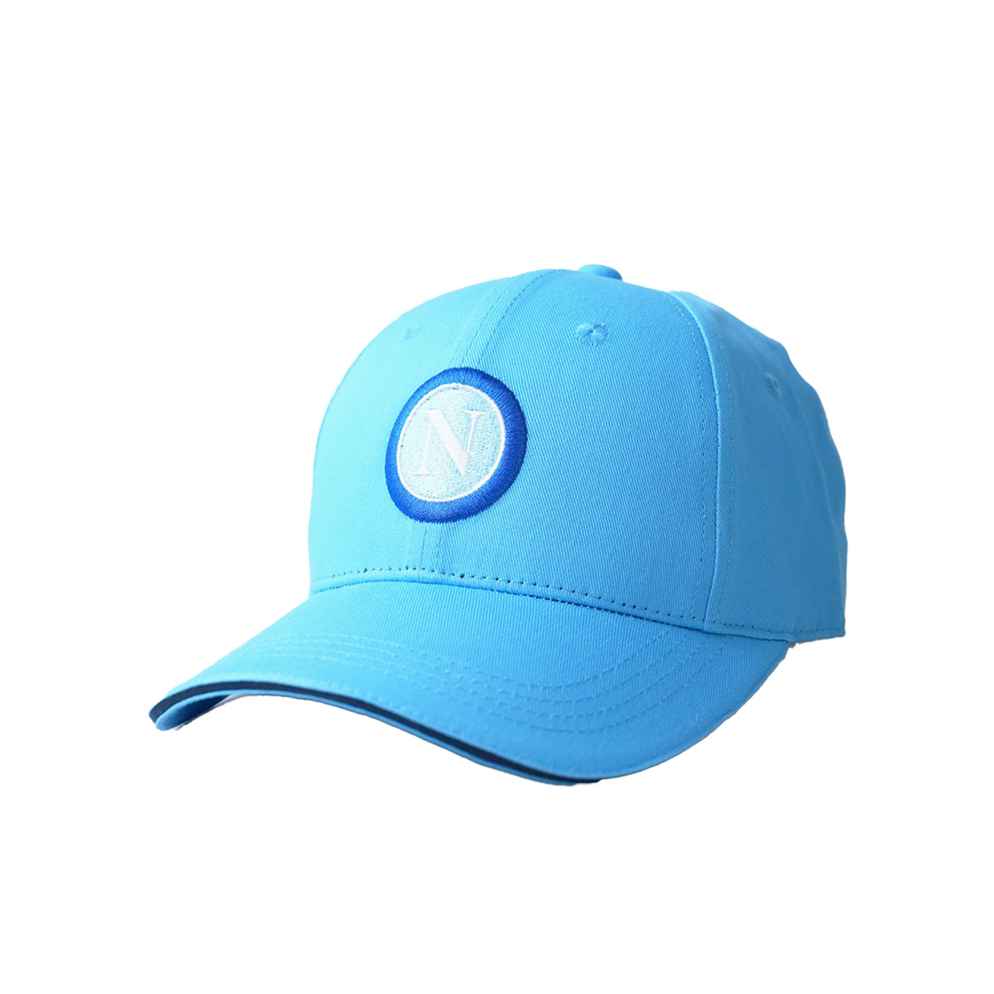Napoli Football Baseball Cap – Official Napoli Hat, Size Adjustable, Unisex, Sky Blue, Cotton GLI Azzurri Football Hat