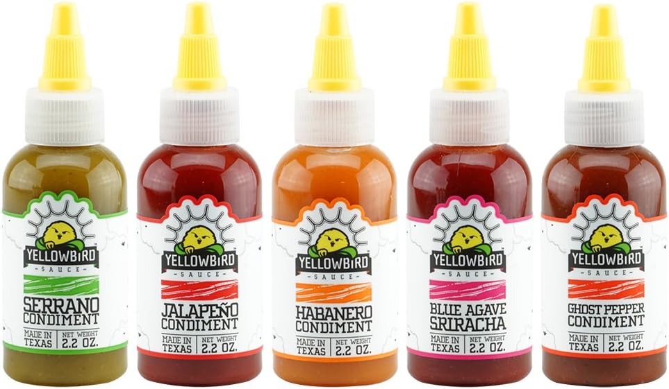 Yellowbird Hot Sauce Combo (2.2 Oz Travel 15-Pack)