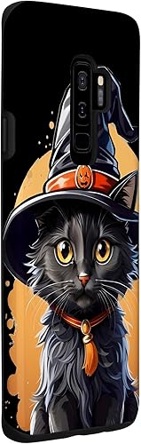 Miniatura 3 de Galaxy S9+ Helloween Cat with Witch Hat Case