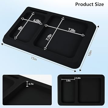 Boat Dash Pad,Multi-Compartment Design Boat Dash Pad Foam,EVA Foam Boat Dashboard Organizer Accessory Holder for Fishing Boats, Kayaks, Car Dashboards,1510In