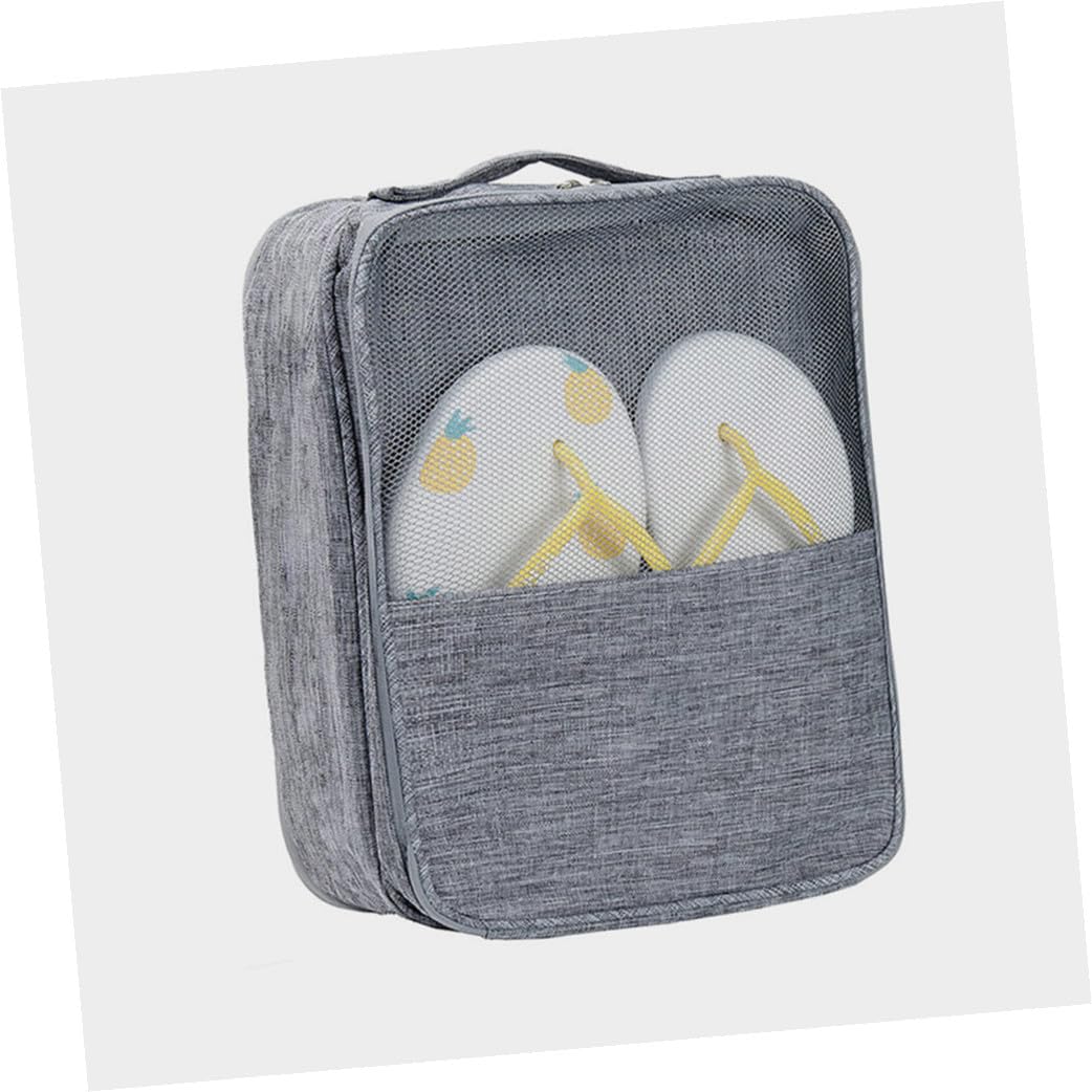 minkissy 2 Stück Großer Schuhbeutel Wasserfester Schuhorganizer aus Oxford Langlebig und Tragbar Multifunktionale Reisetasche für Schuhe Kosmetik und Kleidung für Reisen und Camping