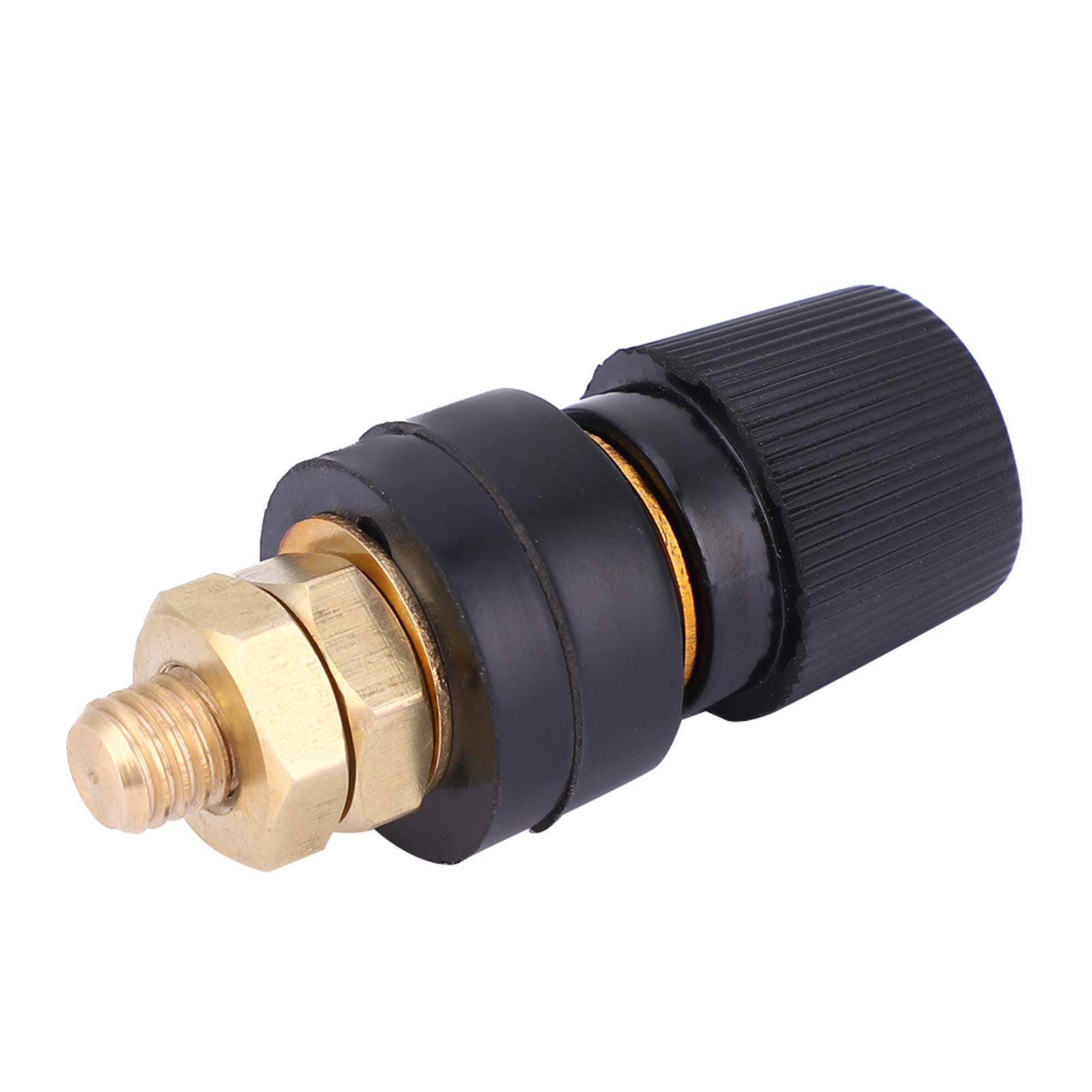 Terminale batteria 2 pezzi, 555 Terminale in ottone Morsetto per legatura M8 Prigioniero Batteria remota Binding Post Power Junction Post Kit terminale connettore, M8 Vite in rame Regolatore di ten