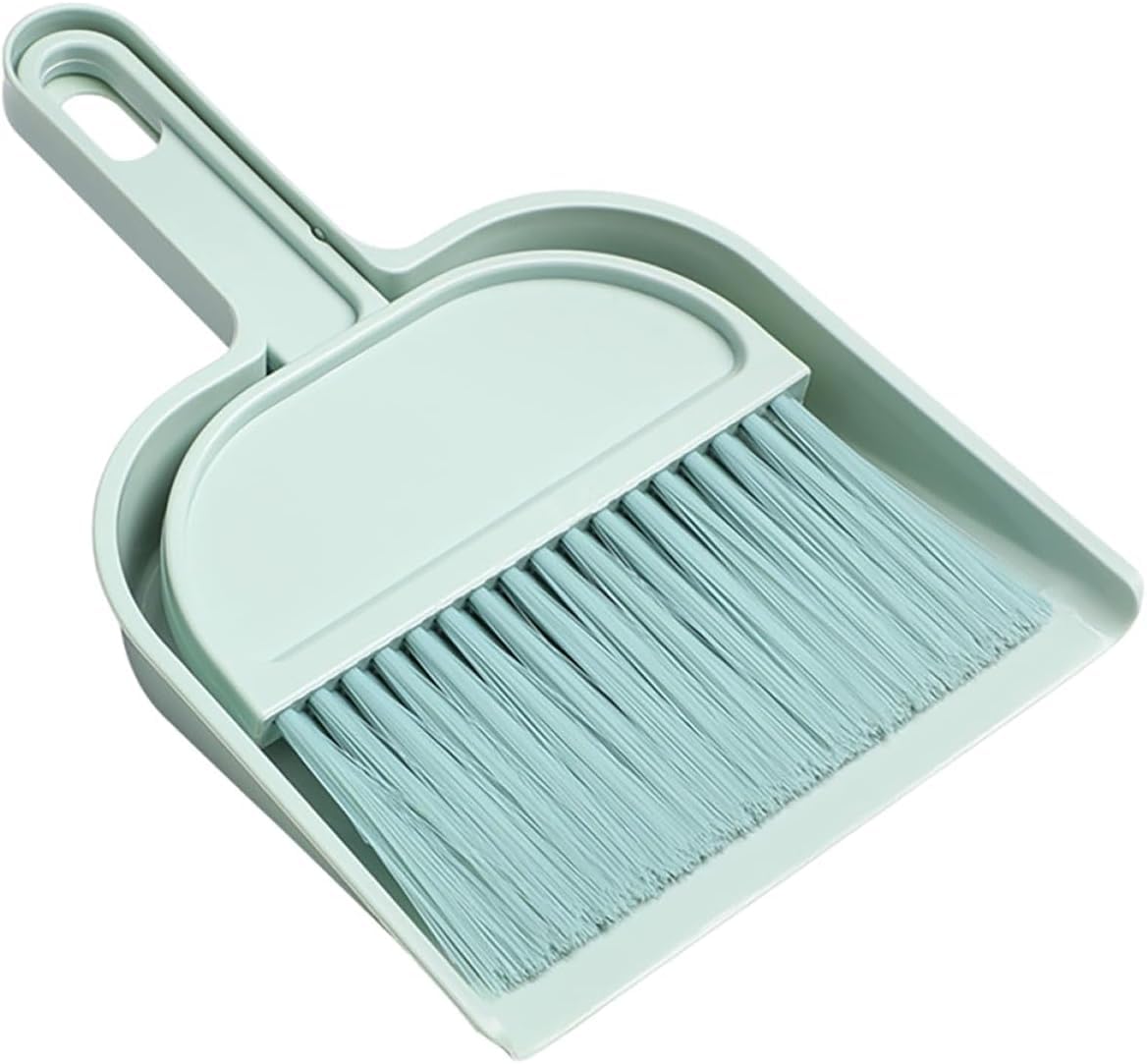 ZY-otu Handfeger und Schaufel Set Besen und Kehrschaufel Set mit Kehrblech und Handfeger 14.5x20.5cm Mini Reinigungsset für Küche,Wohnmobil Zubehör,Camping und Auto