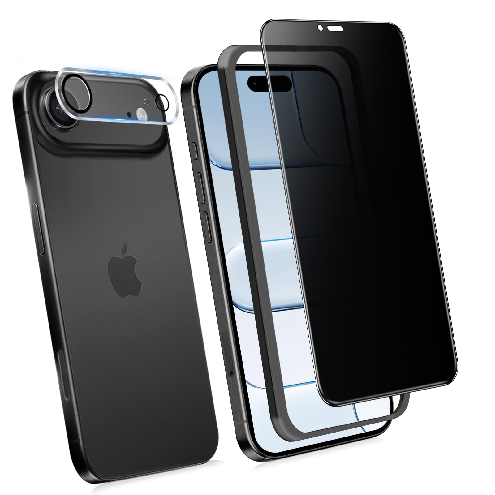 KWATUNG 360度 覗き見防止フィルム iphone air 用フィルム…