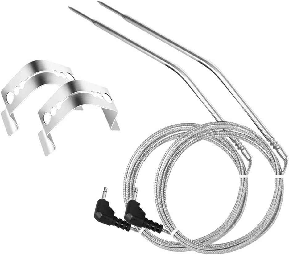 Stanbroil Waterproof Thermometer Meat Probe and Clip Replacement for Thermopro TP20, TP17, TP16, TP09B, TP08, TP07, TP06s, TP04, Famili MT004, OT007, OT009, TP-10, MT-16, OT-08, Habor HCP5H