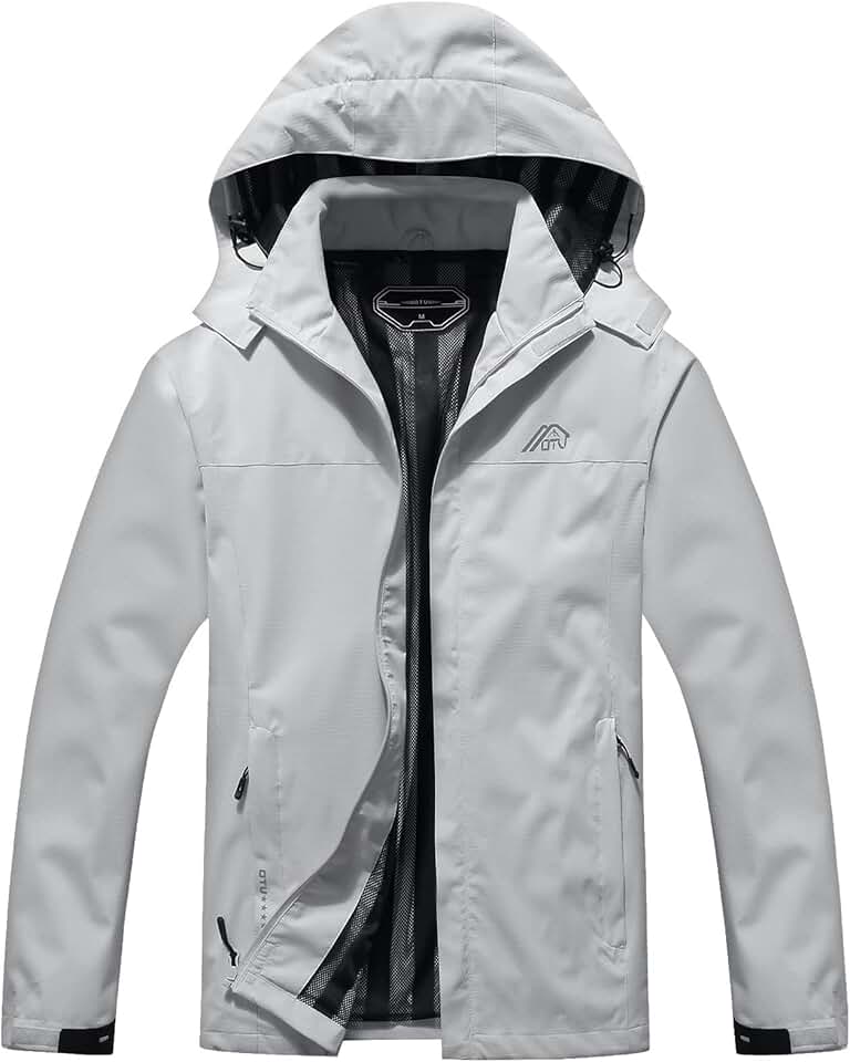 OTU Lightweight Waterproof Hooded Rain Jacket