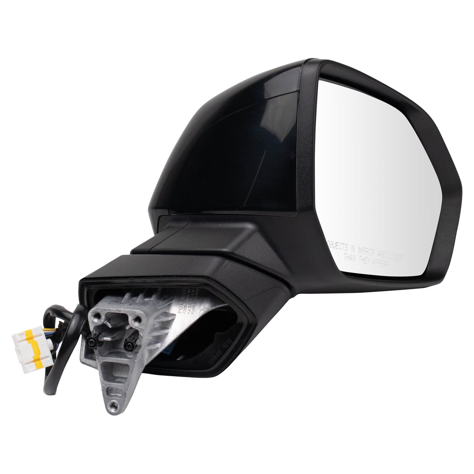Amazon.com: TRQ Passenger Side Power Heated Mirror Smooth Black