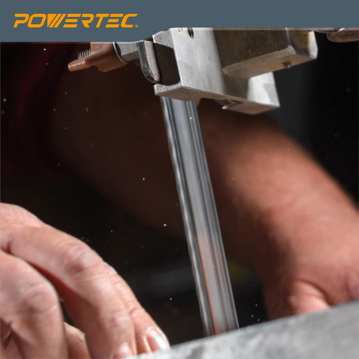 POWERTEC 70-1/2 Inch Bandsaw Blades, 1/8" x 14 TPI Band Saw Blades for Sears Craftsman 21400 and Rikon 10-305, 10-3061 10" Band Saw for Woodworking, 2 Pack (13183-P2)