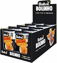 Display 10 unid Bolinho Laranja com Gotas de Chocolate Sem Açúcar Sem Glúten Sem Leite Belive 40g cada
