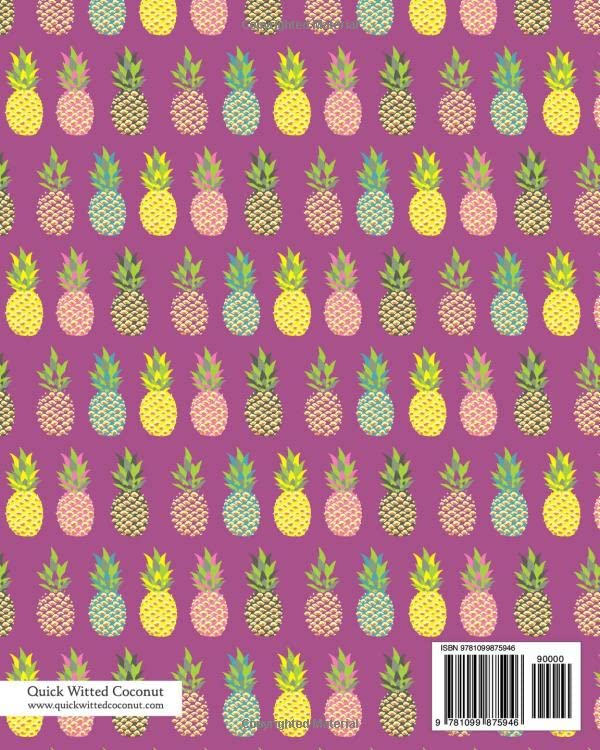 Pineapple Notebook - Ruled Pages - 8x10 - Premium (Purple) - Image 2