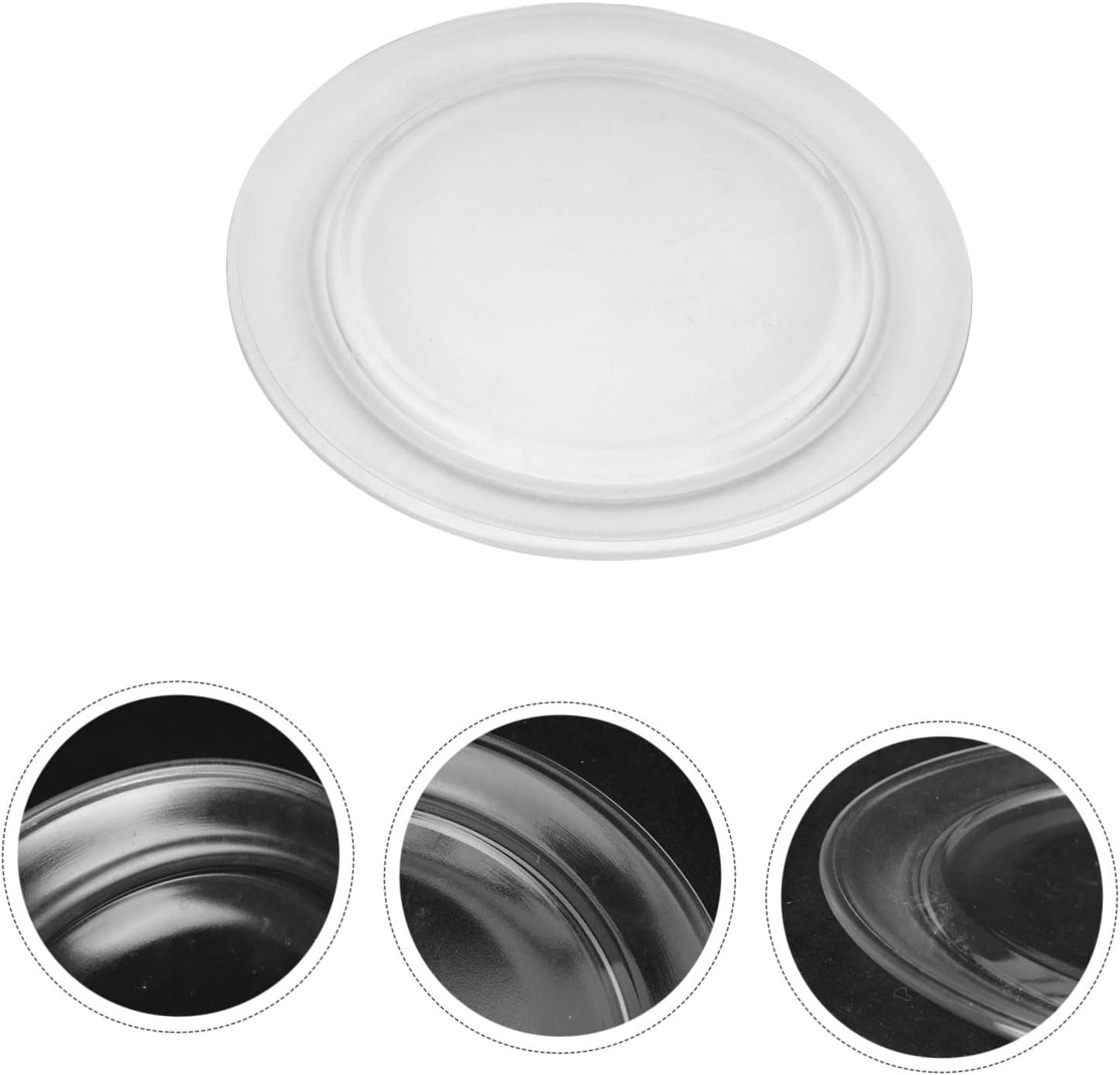 LIFKOME Microwave Glass Tray Thickened Turntable Plate - Glass Microwave Accessory for Easy Installation and Heating
