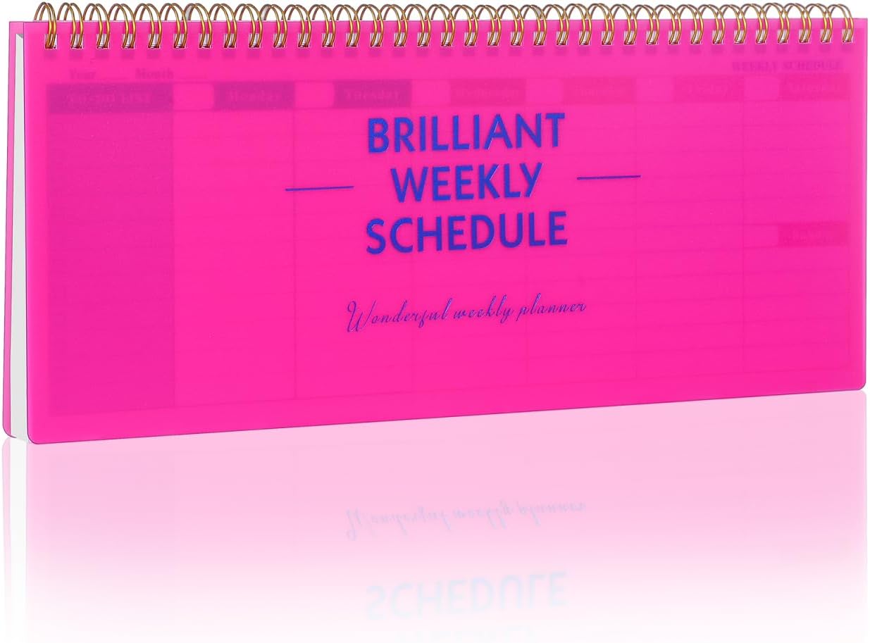 KALLORY Weekly Planner Notepad Undated Tear off Weekly Planning Pad with Horizontal Layout to do List Appointments Reminders Schedule Calendar Sheets for Home Office School Supplies 12.00X4.80In