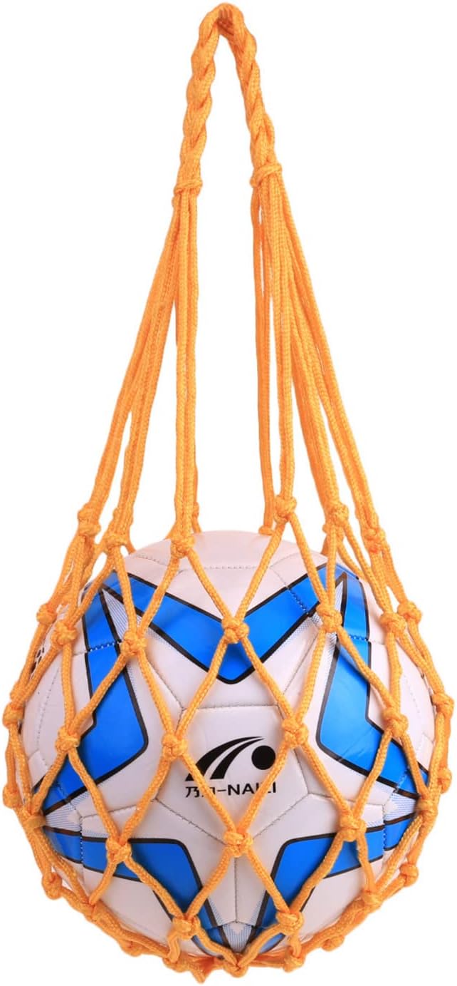 サッカー バスケットボール ボールネット バレーボール用 簡易ボールバッグケース網袋 ボールネットボールバッグ 持ち運び 保管用 大容量 ボール収納 収納ポーチ付き 肩掛け 手提げ 7号球 レジャー ファミリースポーツ 最大 Offクーポン