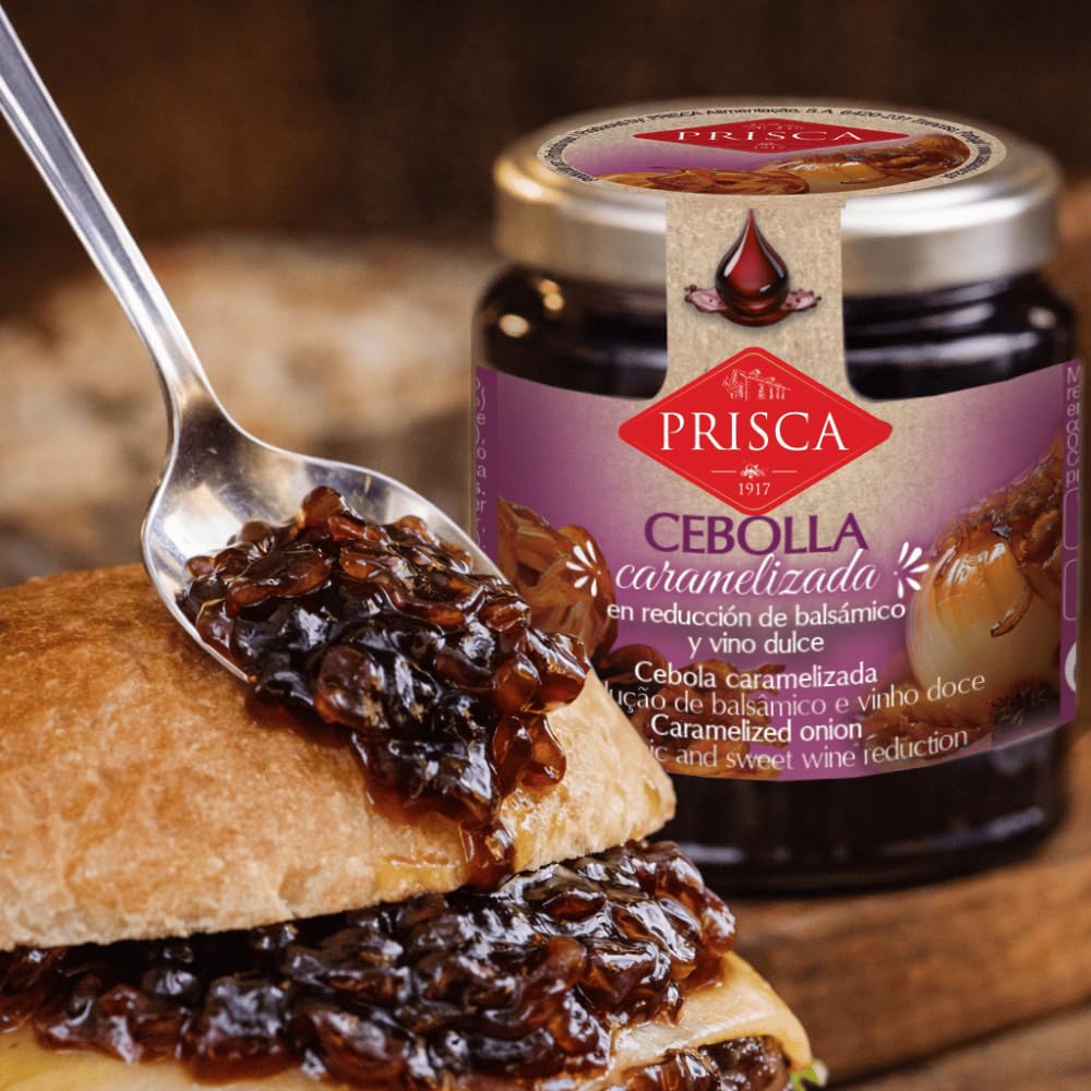 Set de 3 Condimientos Cebolla, Pimientos y Figo caramelizado en reducción de balsámico e vino dulce 250g