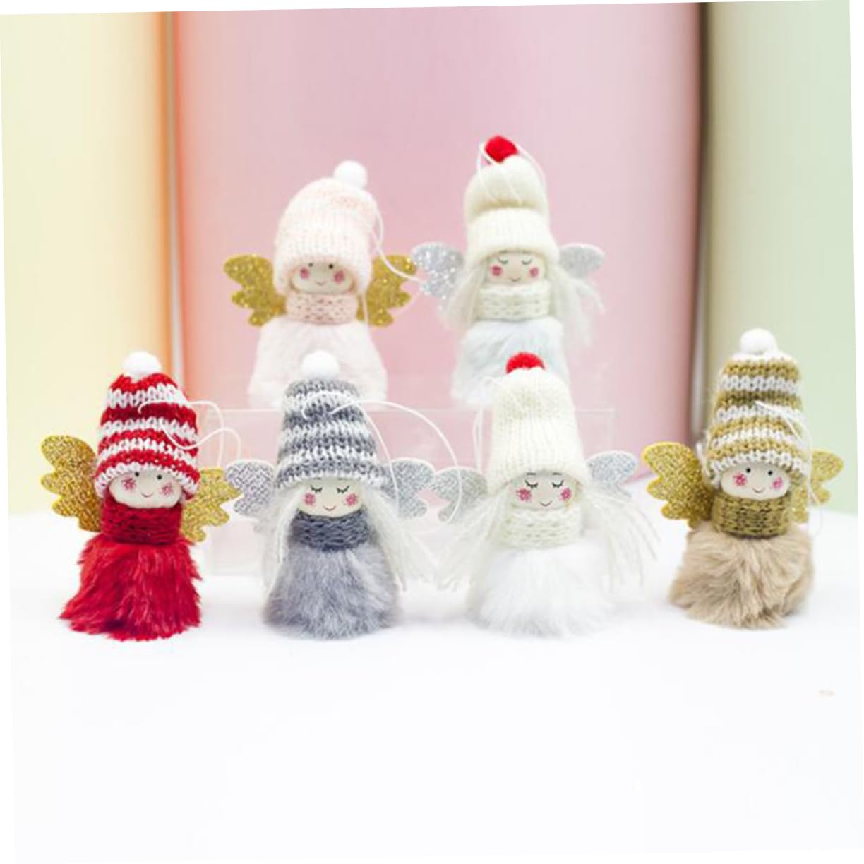 ABOOFAN 18 Pollici Ornamenti Appesi All'albero Di Natale Ciondolo Appeso in Legno Di Natale Artigianato Di Ornamenti Natalizi Fai Da Te Regalo Di Per Bambini Ornamento Ragazza