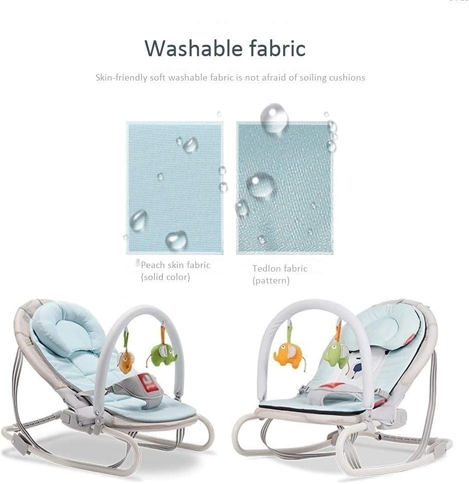 Baby Bouncer, Automatic Swing & Bouncer, 18 Kg Load Capacity, Ages 0-3, Lake Blue