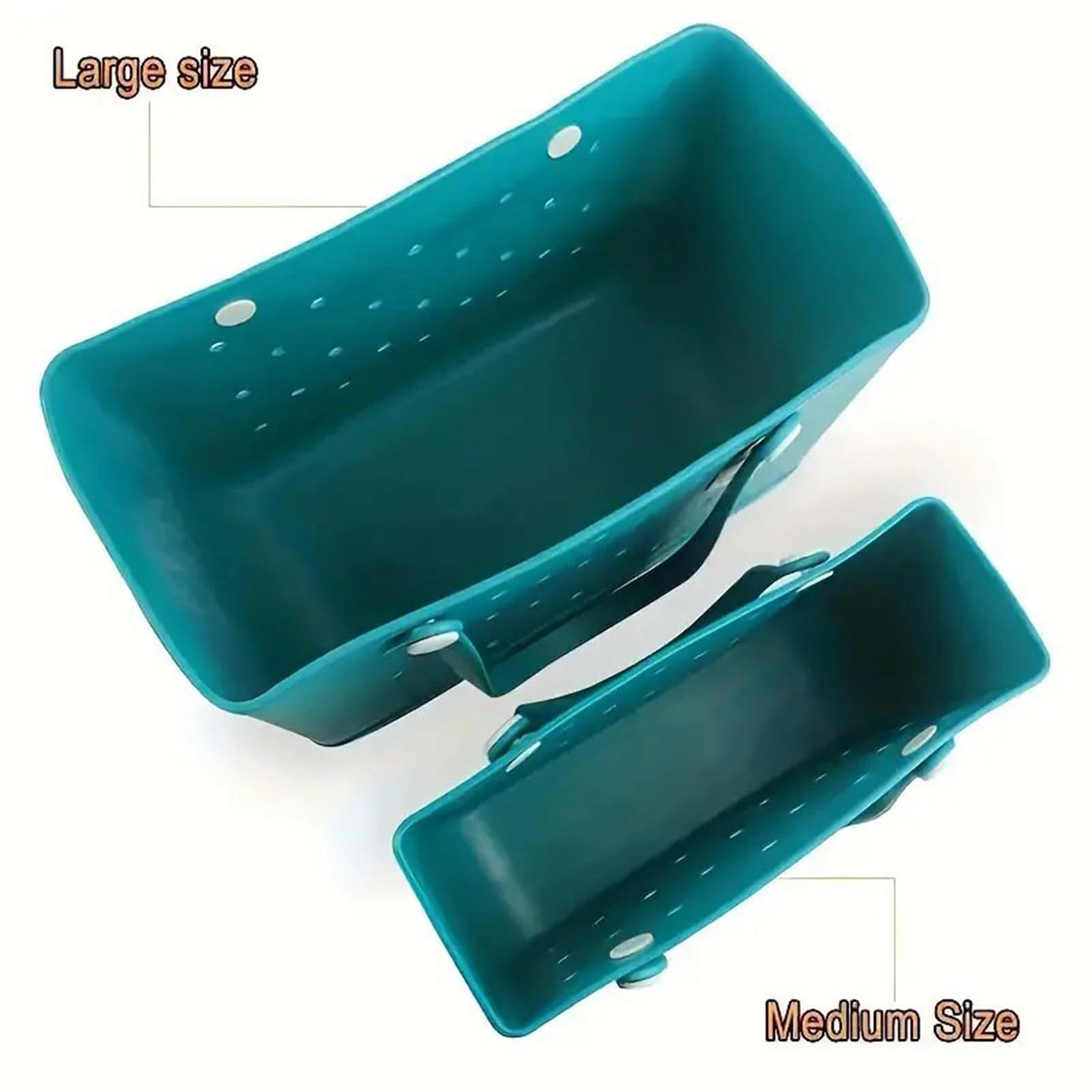 ELDTEC Borsa da spiaggia in gomma, impermeabile, lavabile, borsa da donna in gomma, borsa sportiva per spiaggia, barca, piscina, lavoro, scuola, sport, palestra