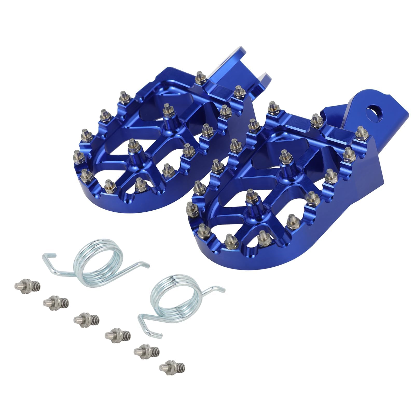 EOEIIQXZJXG Motorcycle Footrest Pegs, for Kawasaki KX250 KX250F KX250X KX450 KX450F KLX450R KX450X KX Rider Passenger Footrest CNC aluminum Non-slip Pegs Footstool,A