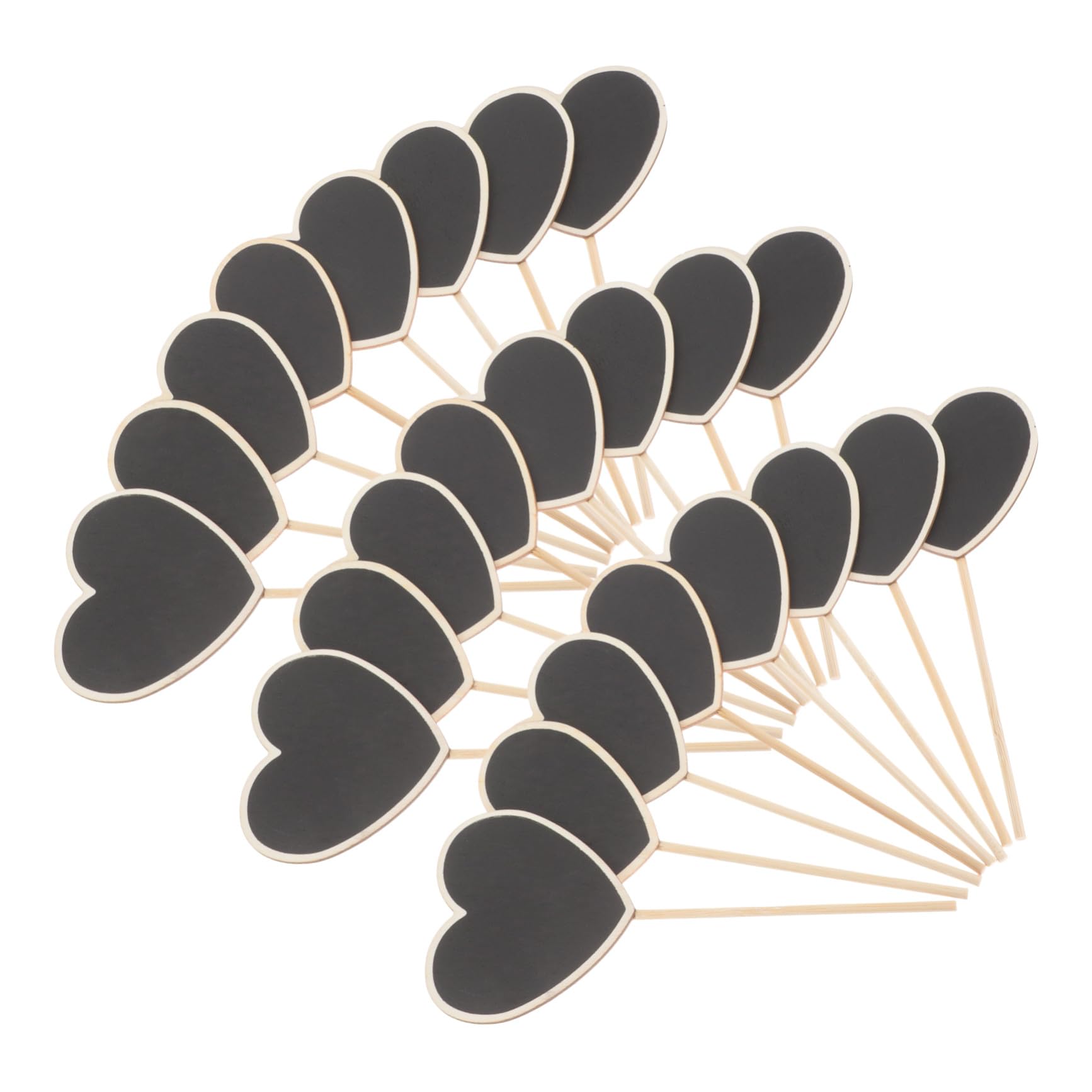 VICASKY 120 Pièces Marqueurs Jardin Forme de Cœur Étiquettes Plantes Durables Piquets Décoratifs pour Classification et Décoration Faciles à Insérer pour Jardiniers et Amateurs de Plantes