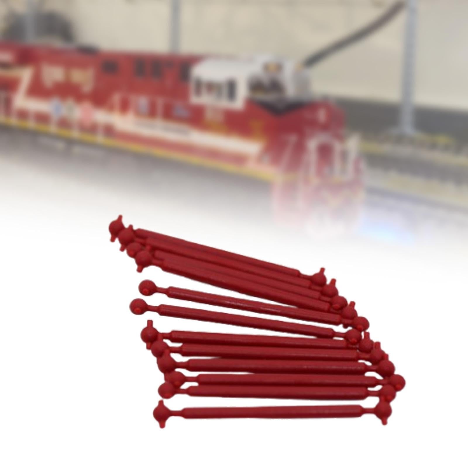 12 Acopladores De Tren A Escala HO (1:87) - Accesorios Para Maquetas, Material ABS, Detalles Realistas