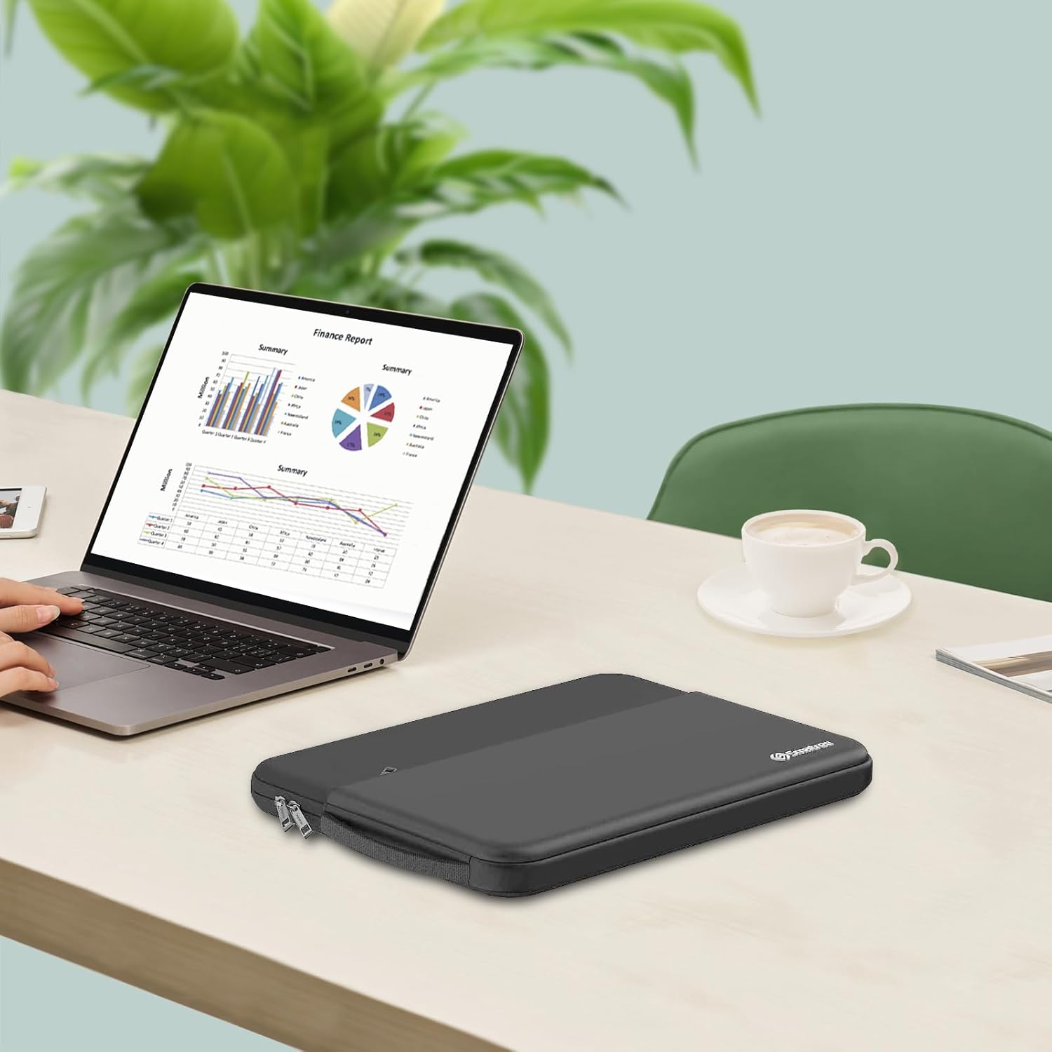 Smatree Urbanedge Laptop Sleeve Case for 15.6 inch HP ProBook 450 G9 Notebook PC, for HP ProBook 455 G10/G9 Notebook PC, Case with Pocket and Handle, Patented Super-Corner Shock Protection (UE614) - Image 7