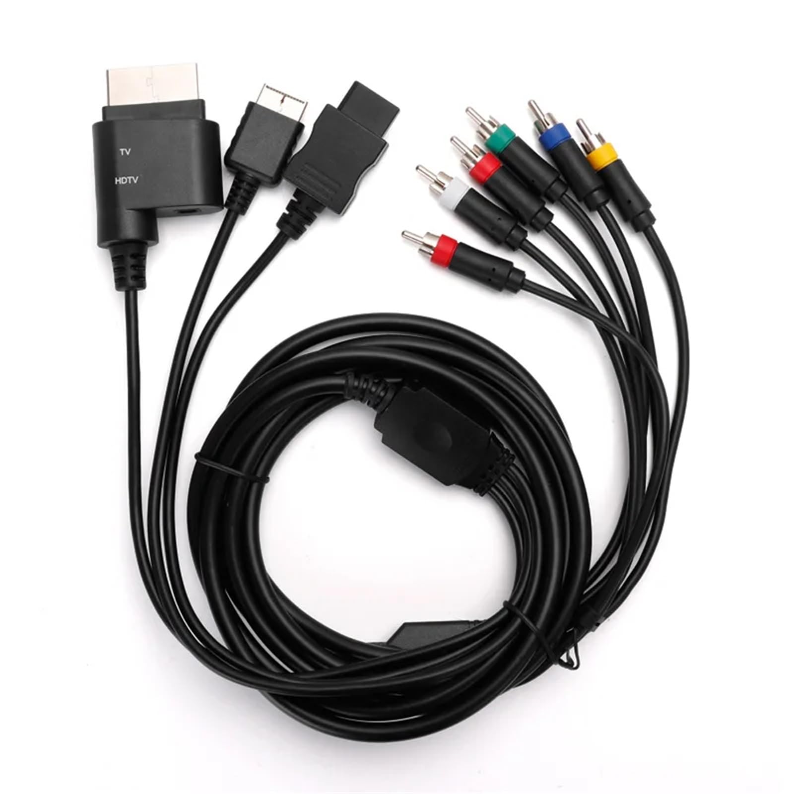 Wieloskładnikowy kabel AV 1,8 m, kabel S-Video do PS2/3, PS3, 360, Wii/WiiU, akcesoria do gier.