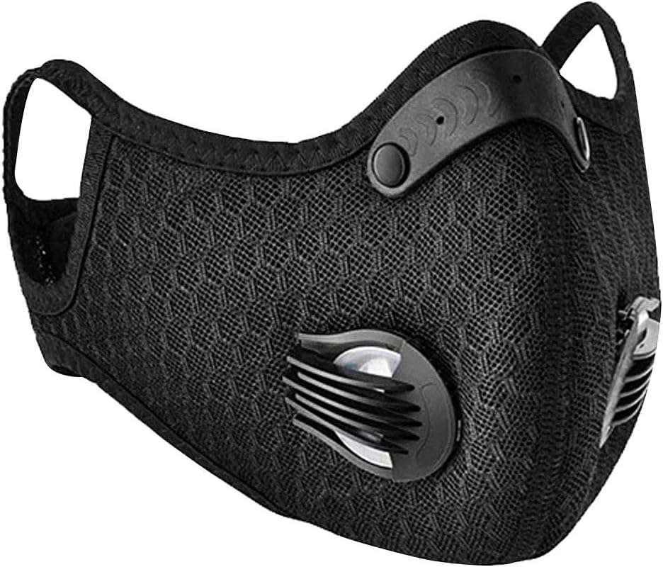 Air Filter Mask with Breath Valve Mask-Dust Cotton mask Anti Pollution Fashion Mask Wash Reusable for Running Outdoor Activities